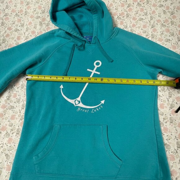 Champion Hoodie Youth XL "Great Lakes" Anchor - Blue / Turquoise - Picture 6 of 14